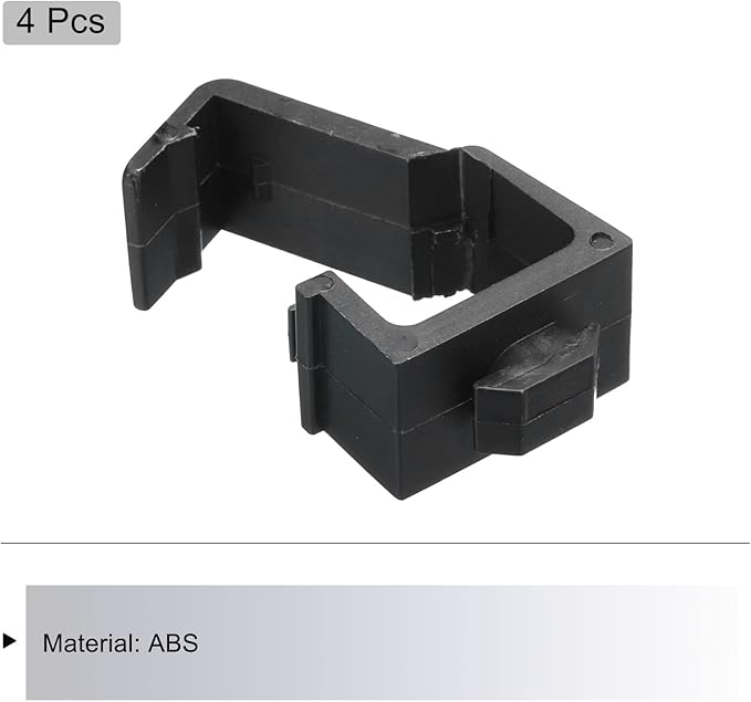 MECCANIXITY 4Pcs Single Slot Flat Cable Clamp 8, 13.5mm Mount Slot Width Wire Holder ABS for 30 Series European Standard Aluminum Extrusion