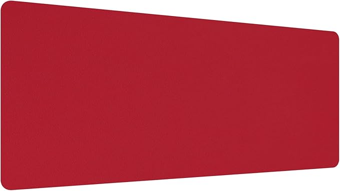PATIKIL 28"x14" Desk Mat Protector, PU Leather Non-Slip Waterproof Keyboard Pad Writing Mat for Office Home, Red