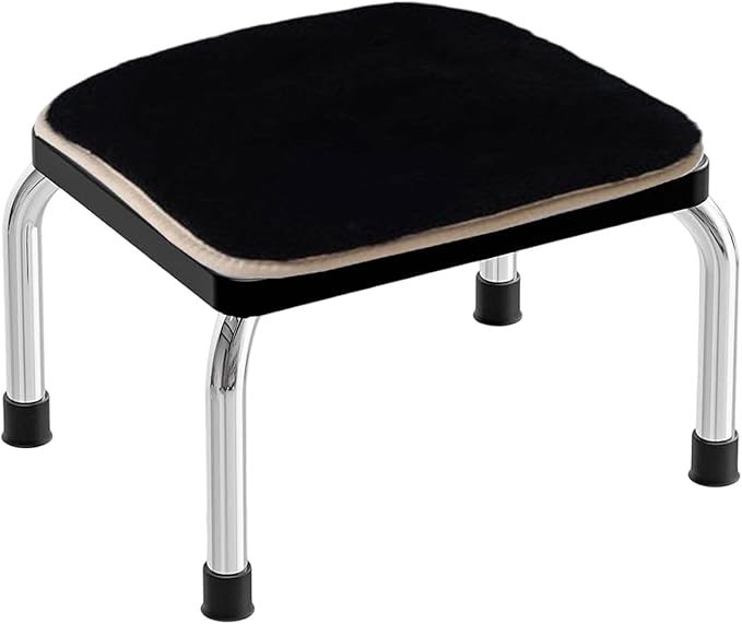 Anti-Slip Seat Cushions with Ties, Plush Dining Chair Pads, Durable Foam Cushions, Universal Stool Padding, Indoor-Outdoor Seat Cushions(Black,Rectangular 8X12in)