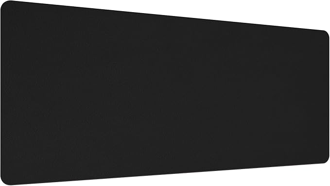 PATIKIL 24"x12" Desk Mat Protector, PVC Non-Slip Waterproof Mouse Pad Writing Mat for Office Home, Black