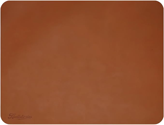 Durable Full Grain Leather Mousepad for Laptop Computer PC Personality Desings Gaming Mouse Pad Mat - Executive Mousepad for Work Desk & Office Essentials, Genuine Mat