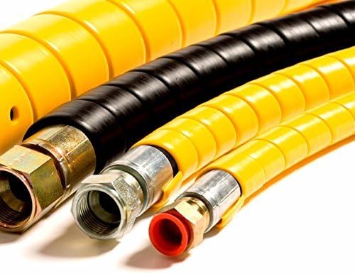 Electriduct 3/4 Inch Heavy Duty Spiral Wrap HDPE Flexible Plastic Cable Sleeve Hose Protector 100 Feet - Black