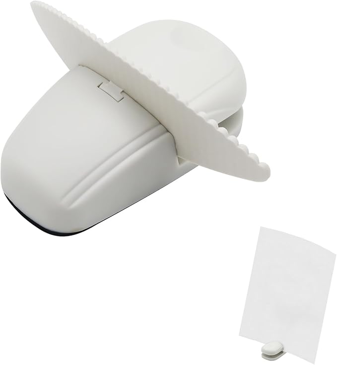 Paper Holder for Typing, White Document Holder for Desk with Weighted Base and Clip, Compact Paper Stand for Reading, Notes, Forms, and Office Computer Work