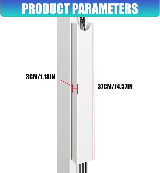 Duty Aluminum Cable Organiser Stick on Installation Wire Channel for Work Area Equipment & House Electronics Wire Organization Tray