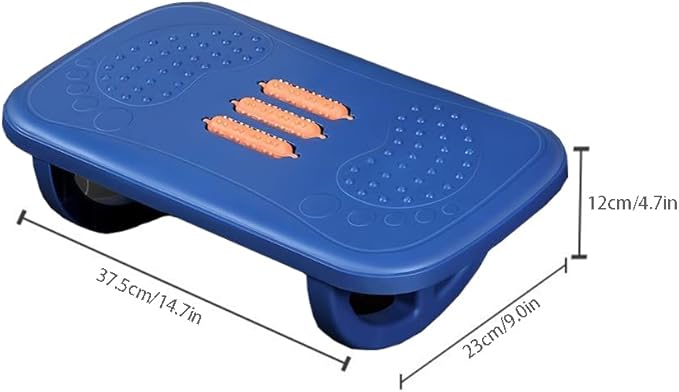 Desk Foot Pedal Desk Under Rocking Foot Pedal is Suitable for Home, Office, car, Plane, Long-Distance Travel Essentials to Relieve Joint Stiffness and Swelling (Blue)