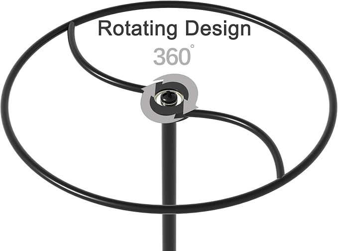 360° Rotating Sunglasses Organizer Stand, Eyewear Display Holder Stand, Eyeglasses Stand Rack for Nightstand Desk Bedroom or Shop Selling (Black)