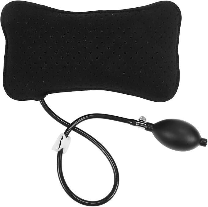 Inflatable Lumbar Support Pillow Washable Breathable Portable Waist Support Pillow for Home Office Chair and Car Bus Train Airplane Travel Seat