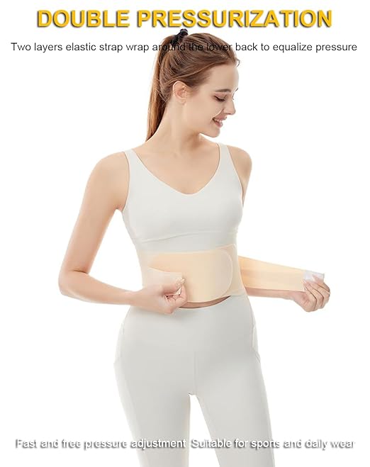 Super Thin Back Brace for Lower Back Pain Women Men, Lumbar Support Waist Support Brace for Women Lower Back Pain Relief Products, Hip Belt Waist Belt Sciatic Nerve Brace for Women Men (Black, Small)