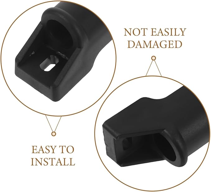 Garneck 4pcs Gaming Chair Footrest Slider Pads Attachment: Office Chair Replacement Parts Recliner Foot Rest Slider Pads for Armchair Furniture Smooth Edge Plastic Glides Easy Install