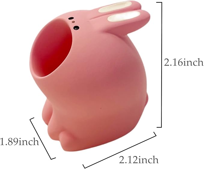 Cute Small Pen Pencil Holder, Kawaii Resin Cat Dog Dinosaur Rabbit Animal Paper Clip Toothbrush Mini Storage Organizer Office Desk Decorations