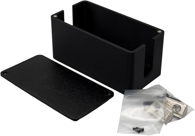 Cable Management Box for Sim Racing Rigs 8020 and 8040 Aluminum Profile Organizer by Pro Sim Racing Two Sizes Hardware Included Made in USA (Standard)