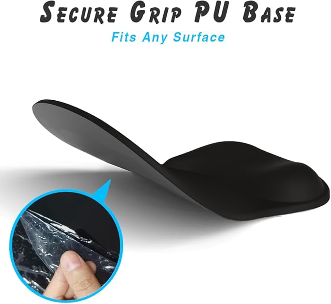 ErgoComfort Gel Wrist Rest Mouse Pad-Ergonomic Office Mousepad with Wrist Support-Non-Slip, Design Desk Accessories Mat for Home&Game Decor (08Walnut Grain)