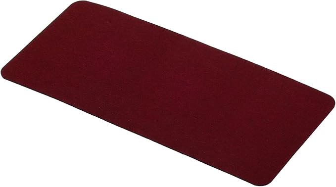 PATIKIL 28"x13" Desk Mat Protector, Felt Dual Side Mouse Pad Writing Mat for Office Home, Red