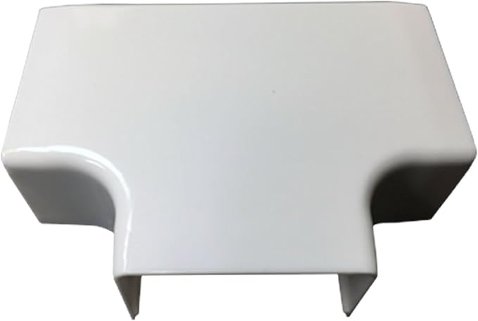 Electriduct 3 Way T Connector for (MED1) Medium Raceway Wall Wire Concealer and Cord Manager - White