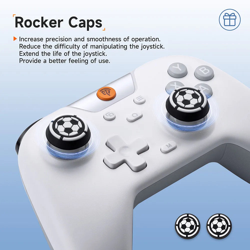 Easysmx X05 Wireless Gamepad Bluetooth Gaming Controller Compatible with Pc/Phone/Switch/ Steam Gamer, RGB Light, Hall Effect