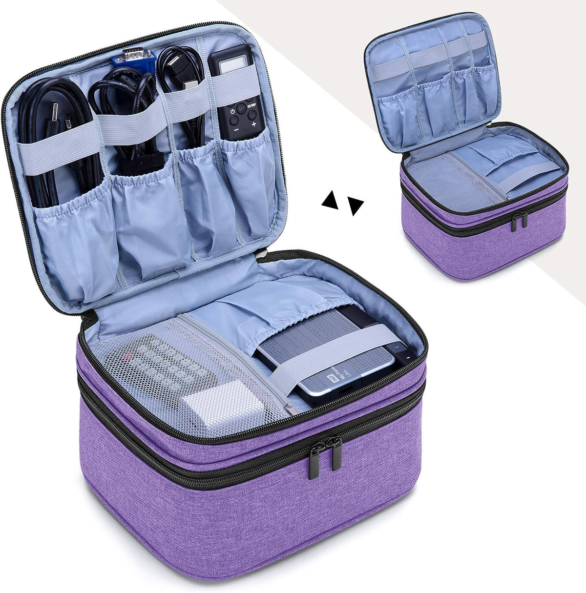 Carrying Bag Compatible with DR.J Mini Projector, Purple | Portable Case for Most Mini Projector and Accessories