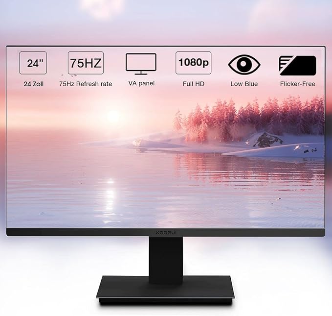 Lenovo ThinkCentre M800 SFF Desktop Computer Package, Intel Core i5 6500 3.2GHz, 16GB RAM, 512GB SSD, Dual KOORUI 24 Inch Monitors,WiFi,Bluetooth,Wireless Keyboard Mouse,HDMI (Renewed)