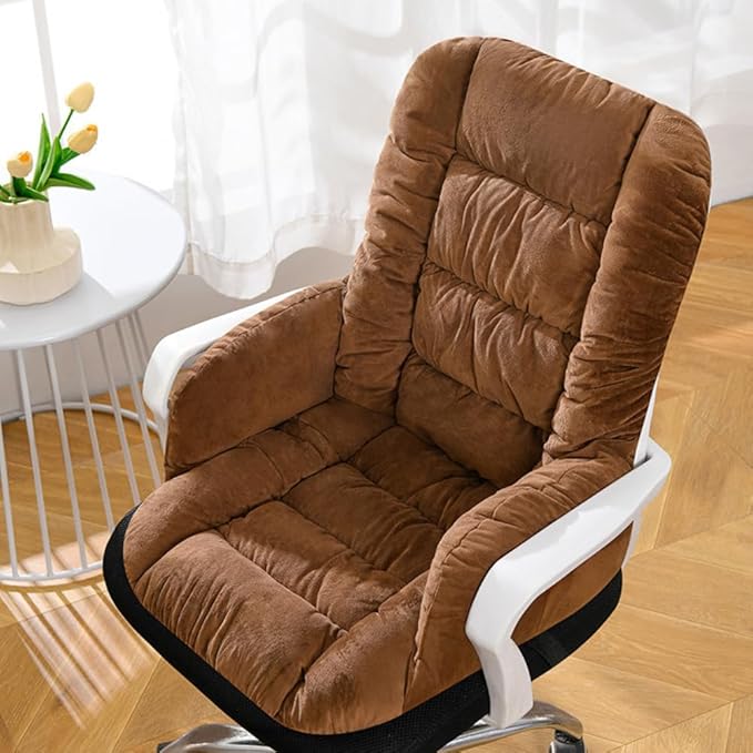 Desk Chair Cushion Office Chair Pad with High Back Support Seat Cushion with Non-Slip Bottom for Office Car Home Dining Room Kitchen