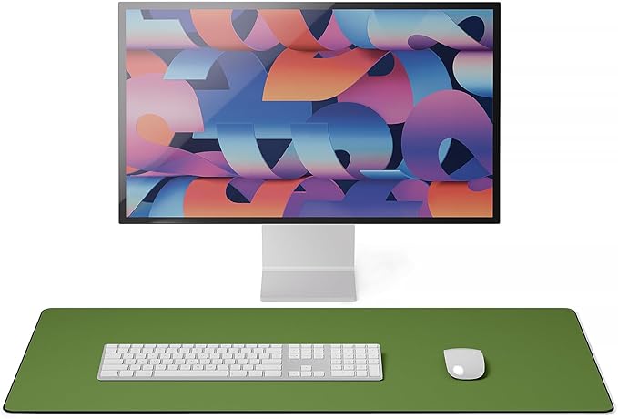 Jotsome Leather Desk Pad Mat, Non-Slip Desk Blotter Pad - Desk Protector for Office, Home, Laptop, and Desktop