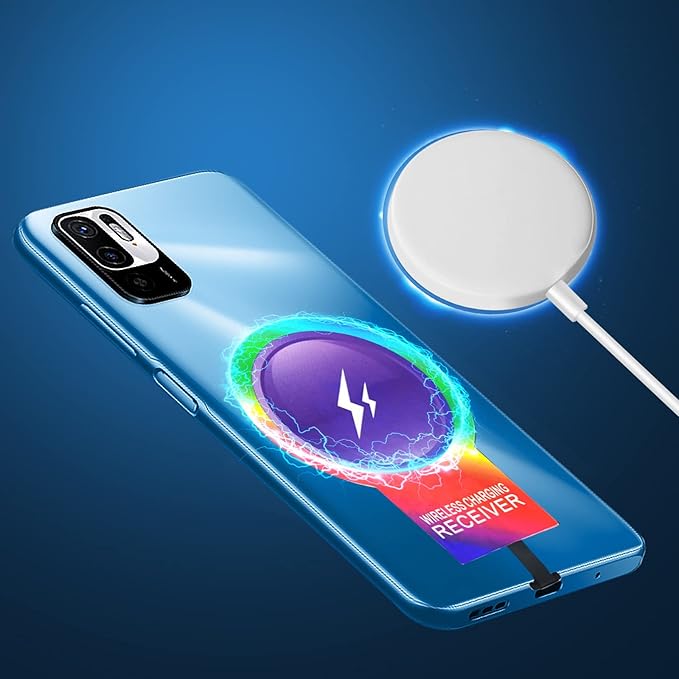 IVY Type-C 5V/3A QI Wireless Charging Receiver Adapter for Samsung A16 A26 A36 A56 A06 A15 A55 A35 A25 A54 A14 A34 A24 A13 A23 A33 A53 A12 A22 A32 A42 A52 Compatible with Magsafe