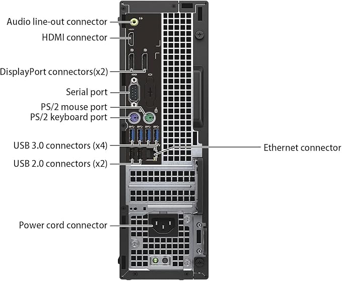 Dell OptiPlex 7050 SFF Desktop Computer PC with New 24" FHD Monitor, Intel Core i5-7500, 16 GB RAM, 512 GB SSD, Keyboard & Mouse, Windows 11 Pro (Renewed)