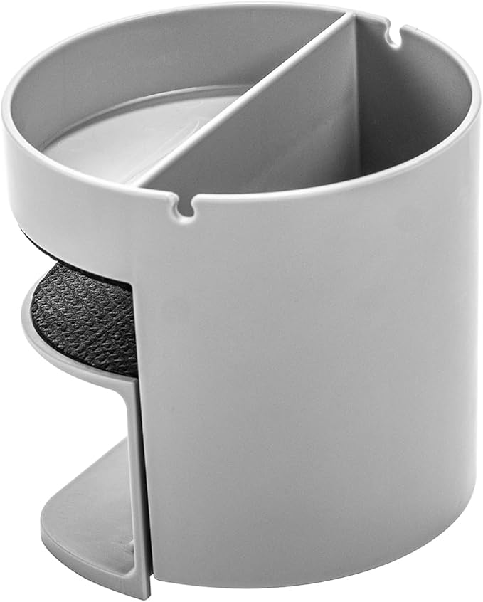deflecto Standing Desk Small Desk Organizer, Two Sections, 3.85 x 3.85 x 3.54, Gray