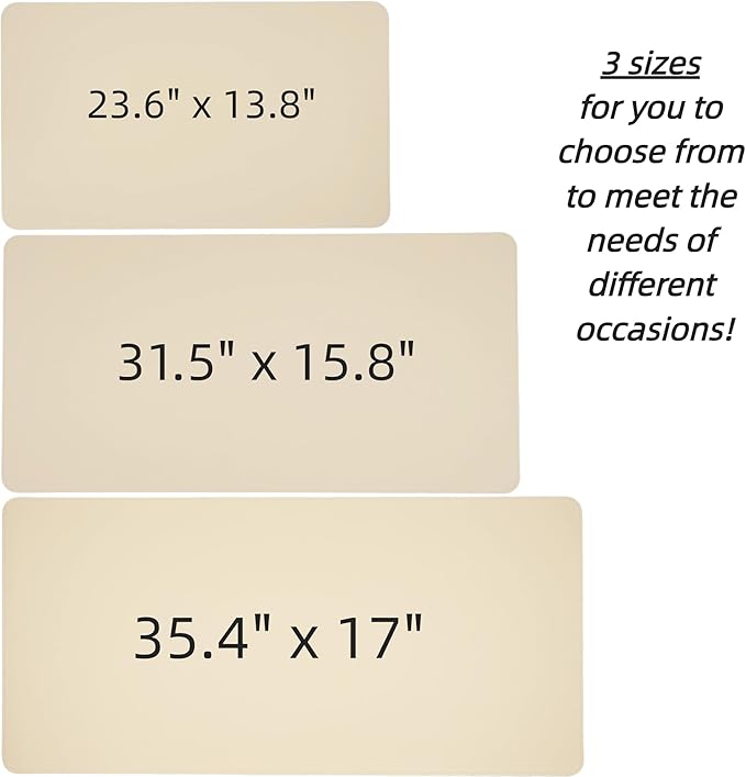 Desk Pad Mat Dual-Sided Natural Cork and PU Leather Non-Slip Water-Resistant Desk Matt for Desktop