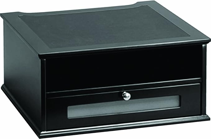Victor Midnight Black Collection 1175-5 Wood Monitor Stand/Riser