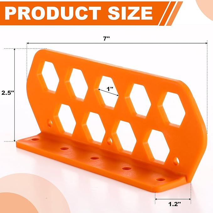 40 Pcs Cable Chase Wire Bracket Cable Support Wire Bracket Holder Electrical Tools for Electrical Cord Organized Management, 1" with 9-Hole Design
