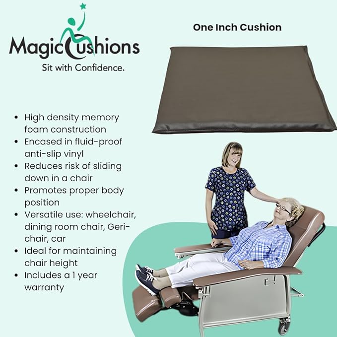 Magic Cushion Pad, Non Slip Chair Cushion for Wheelchairs, Seniors, Office Chairs, Scooters, Kitchen Chairs or Car Seats