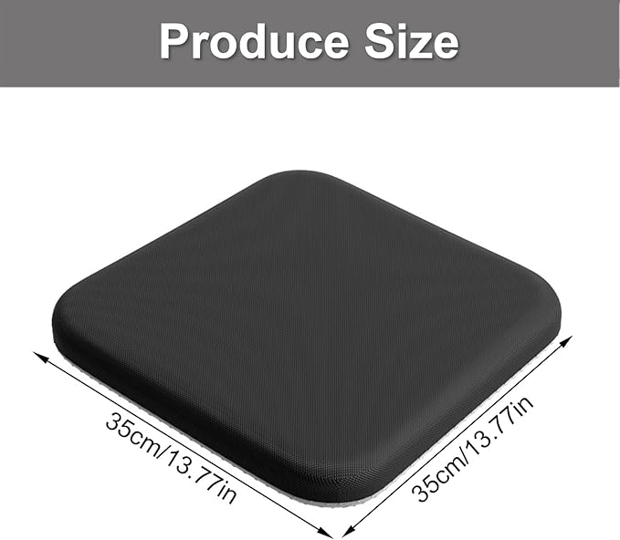 Ergonomic Memory Foam Seat Cushion Office Chair Pad Breathable Design for Long Sitting Comfort & Lumbar