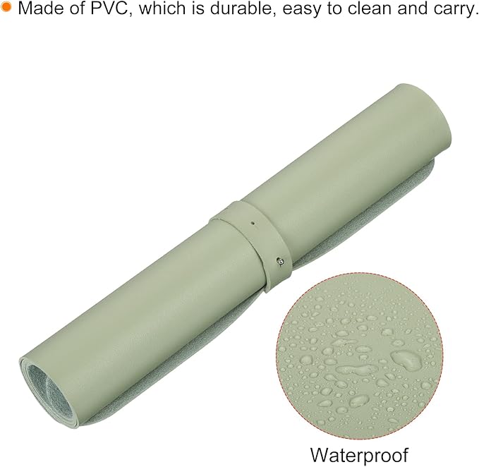 PATIKIL 28"x14" Desk Mat Protector, PVC Non-Slip Waterproof Mouse Pad Writing Mat for Office Home, Green