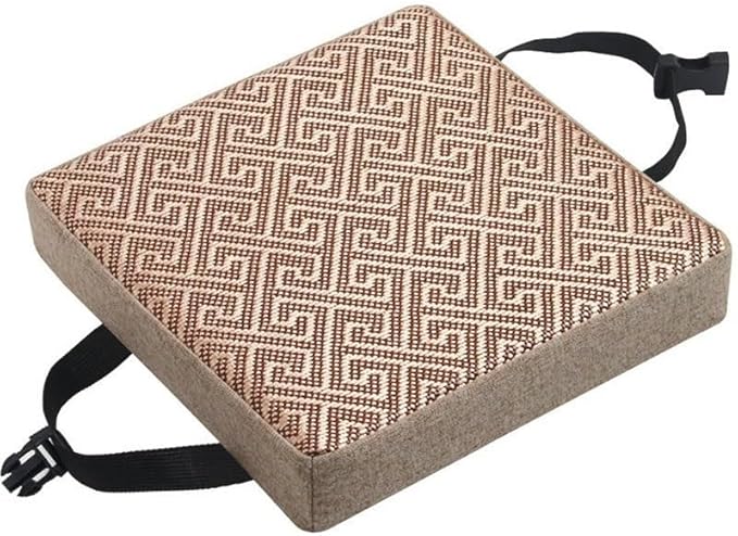 11/12/14/16 Inch Stool Cushion Square with Ties, Non-Slip Square Seat Cushion for bar stools with Machine Washable Cover(18,10X10x2in/25x25x5cm)