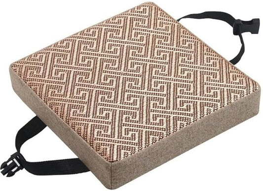 11/12/14/16 Inch Stool Cushion Square with Ties, Non-Slip Square Seat Cushion for bar stools with Machine Washable Cover(18,10X10x2in/25x25x5cm)
