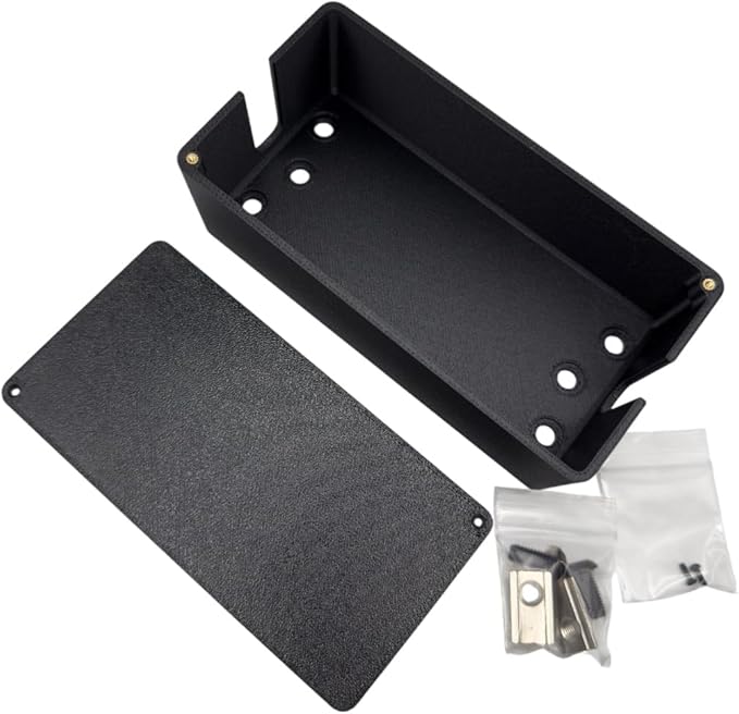 Cable Management Box for Sim Racing Rigs 8020 and 8040 Aluminum Profile Organizer by Pro Sim Racing Two Sizes Hardware Included Made in USA (Large)