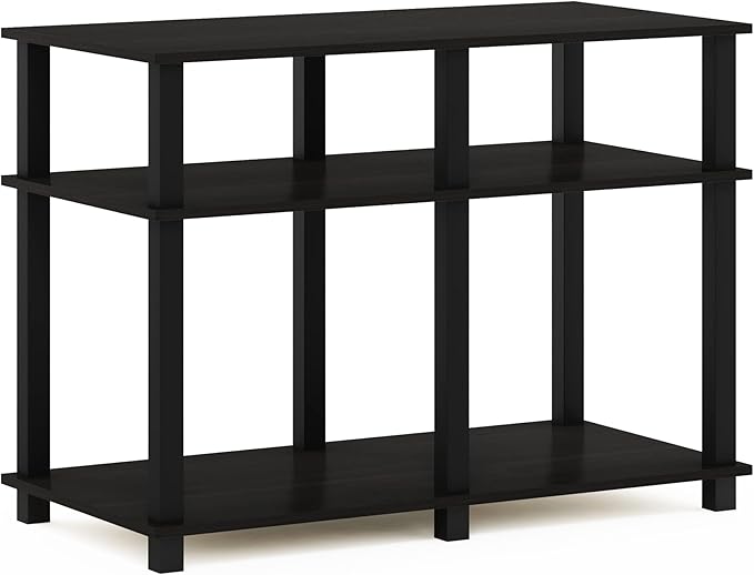 Furinno Romain Turn-N-Tube Stand for TV up to 40 Inch, 40-Inch, Espresso/Black