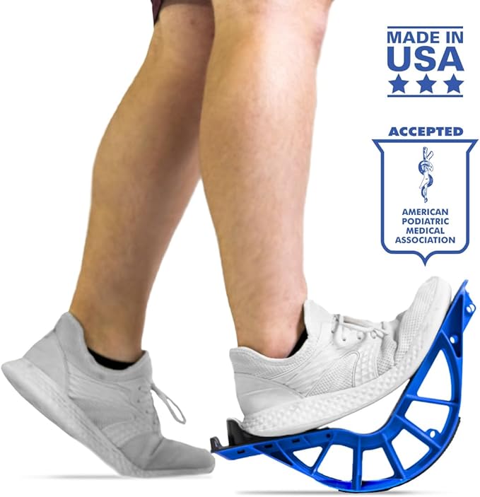 ProStretch Plus, Customizable/Adjustable Calf Stretcher and Foot Rocker for Plantar Fasciitis, Achilles Tendonitis, and Tight Calves