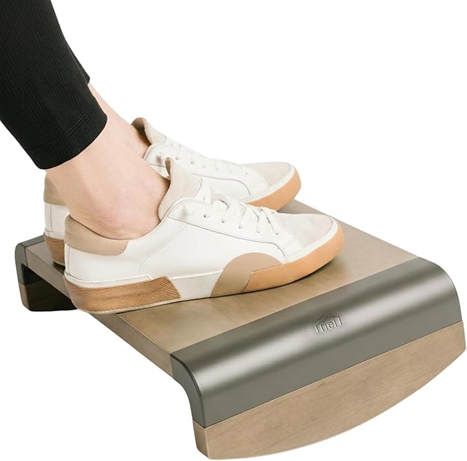 Tiel Ergonomic Foot Rest for Under Desk at Work, Rocking Footrest with Comfort Support, Office Foot Stool for Desk Chair, Leg Rest Stand for Home and Remote Office