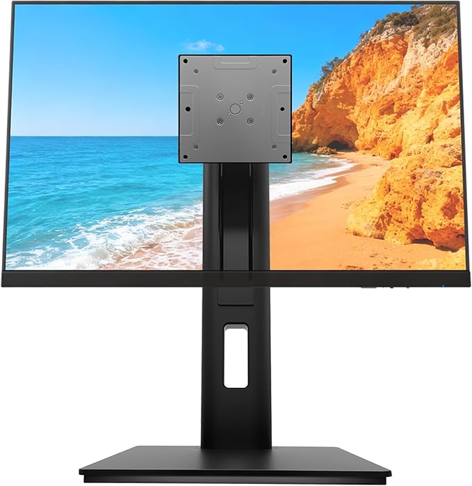 2026 Version Ergonomic VESA Monitor Stand, 150mm Spring Height adjustment,, Tool-Free Base, Swivel, Tilt & Rotation, for 22–26" Monitors, 5.95–7.28 lb, 100x100mm Vesa Mount (5.95～7.28LB)