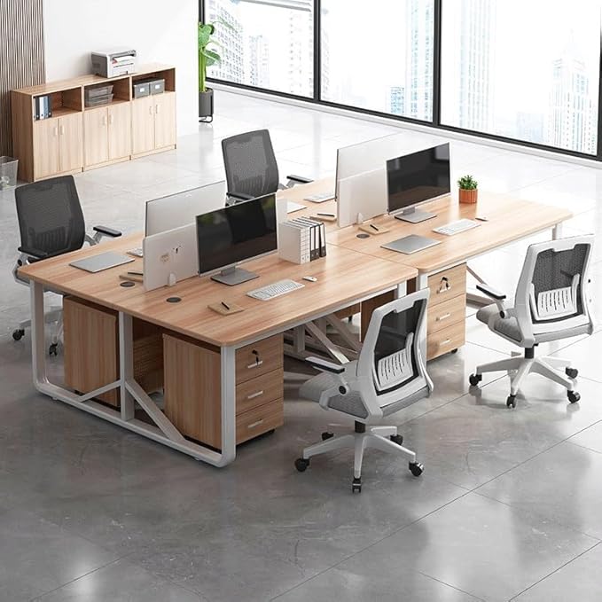 Computer Staff Desk Staff Workstation Office Desk nd Chair Combination
