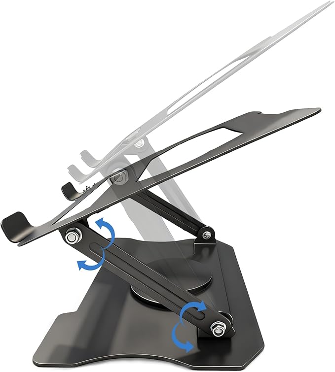 Installation-Free Laptop and Tablet Stand, Foldable Cooling Stand, Rotating Monitor Lift Stand