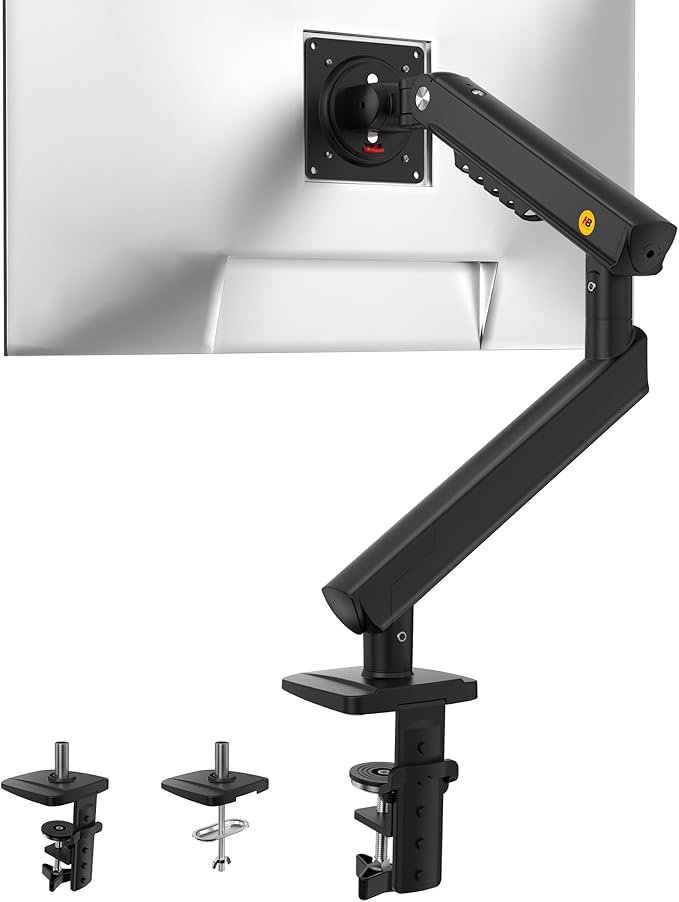 NB Single Computer Monitor Mount, Monitor Stand fits up to 32 Inch, Mechanical Spring Monitor Arm, VESA 75/100 mm, Model-A5(Black)