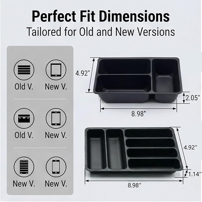 3 Pcs Tool Box Organizer Tray Divider Set for Kobalt Mini 3-Drawer ToolBox – Compatible with Both Old & New Version,Tool Desk Drawer Organization, Toolbox Accessories&Organizer.