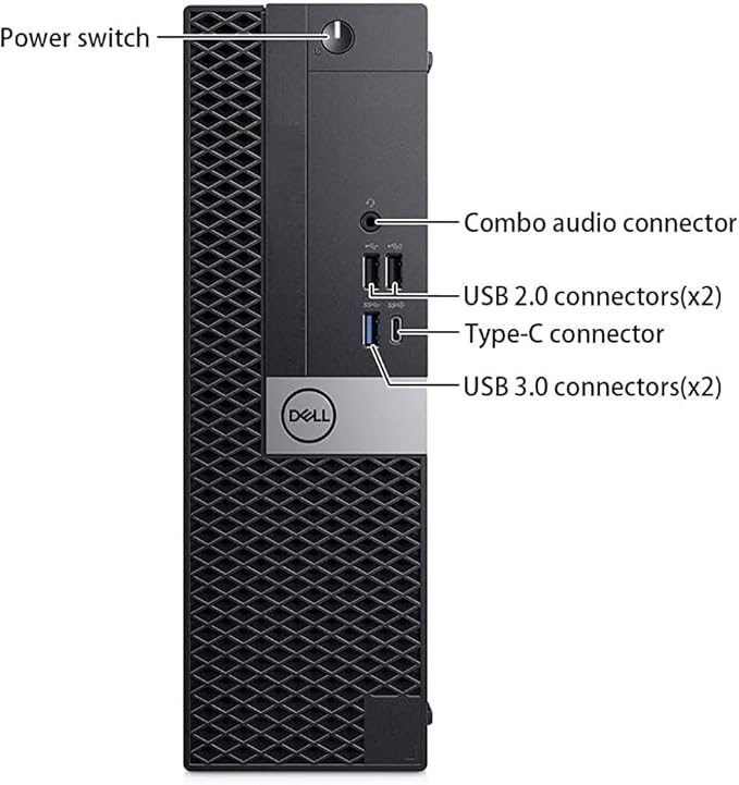 Dell OptiPlex 7050 SFF Desktop Computer PC with New 24" FHD Monitor, Intel Core i5-7500, 16 GB RAM, 512 GB SSD, Keyboard & Mouse, Windows 11 Pro (Renewed)