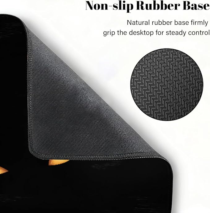 Large Mouse Pad Black Eye Non-Slip Rubber Long Gaming Desk Mat Big Computer Keyboard Mousepad Waterproof Protector Wristing Pad for Gaming Office Home Decorative 31.5 X 11.8 Inch