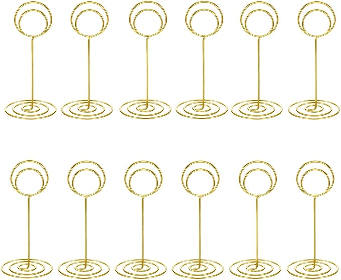 20 Pack Table Number Holders Place Card Holder Photo Picture Holder for Wedding, Birthday Party