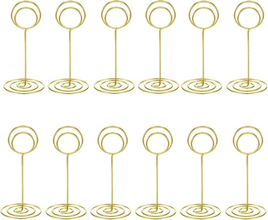 20 Pack Table Number Holders Place Card Holder Photo Picture Holder for Wedding, Birthday Party