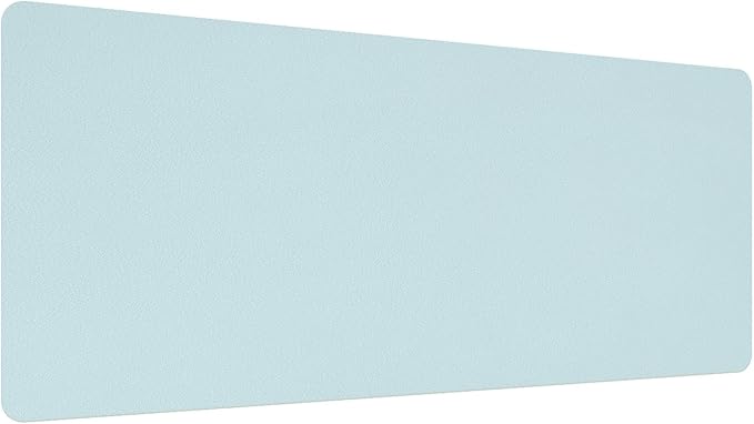 PATIKIL 24"x12" Desk Mat Protector, PVC Non-Slip Waterproof Mouse Pad Writing Mat for Office Home, Light Blue