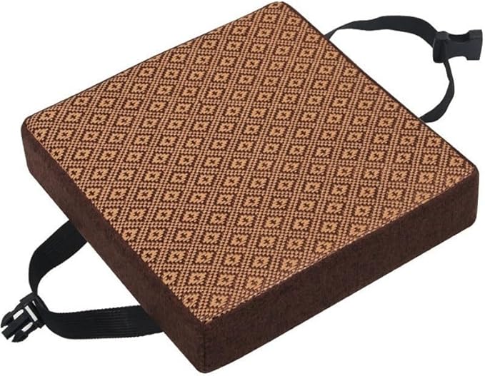 11/12/14/16 Inch Stool Cushion Square with Ties, Non-Slip Square Seat Cushion for bar stools with Machine Washable Cover(17,14x14x3in/35x35x8cm)