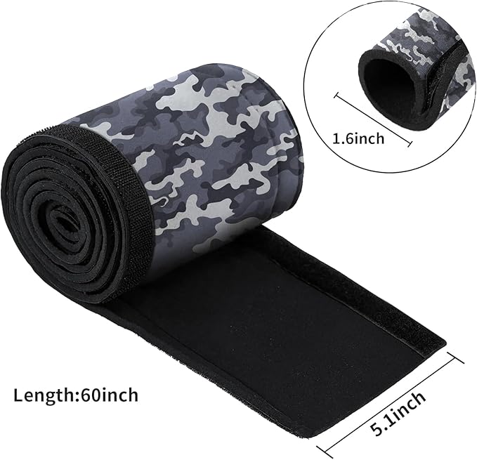 60" Trolling Motor Cable Sleeve, Made of Neoprene Trolling Motor Sleeve Great for Cover Cables and Extension Cords, Weather-Resistant,Organized Cable Management and Protect (Camouflage Blue)